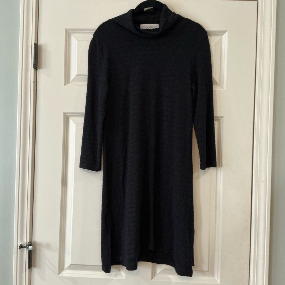 Elegant Black Long Sleeve Dress